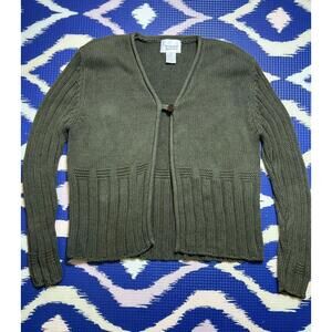 LK Everyday + Christopher & Banks | Olive Green Cardigan |